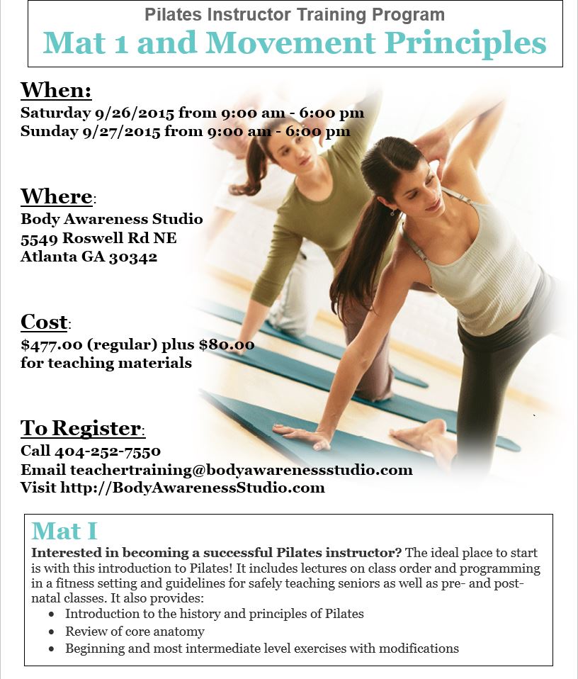 become a pilates instructor